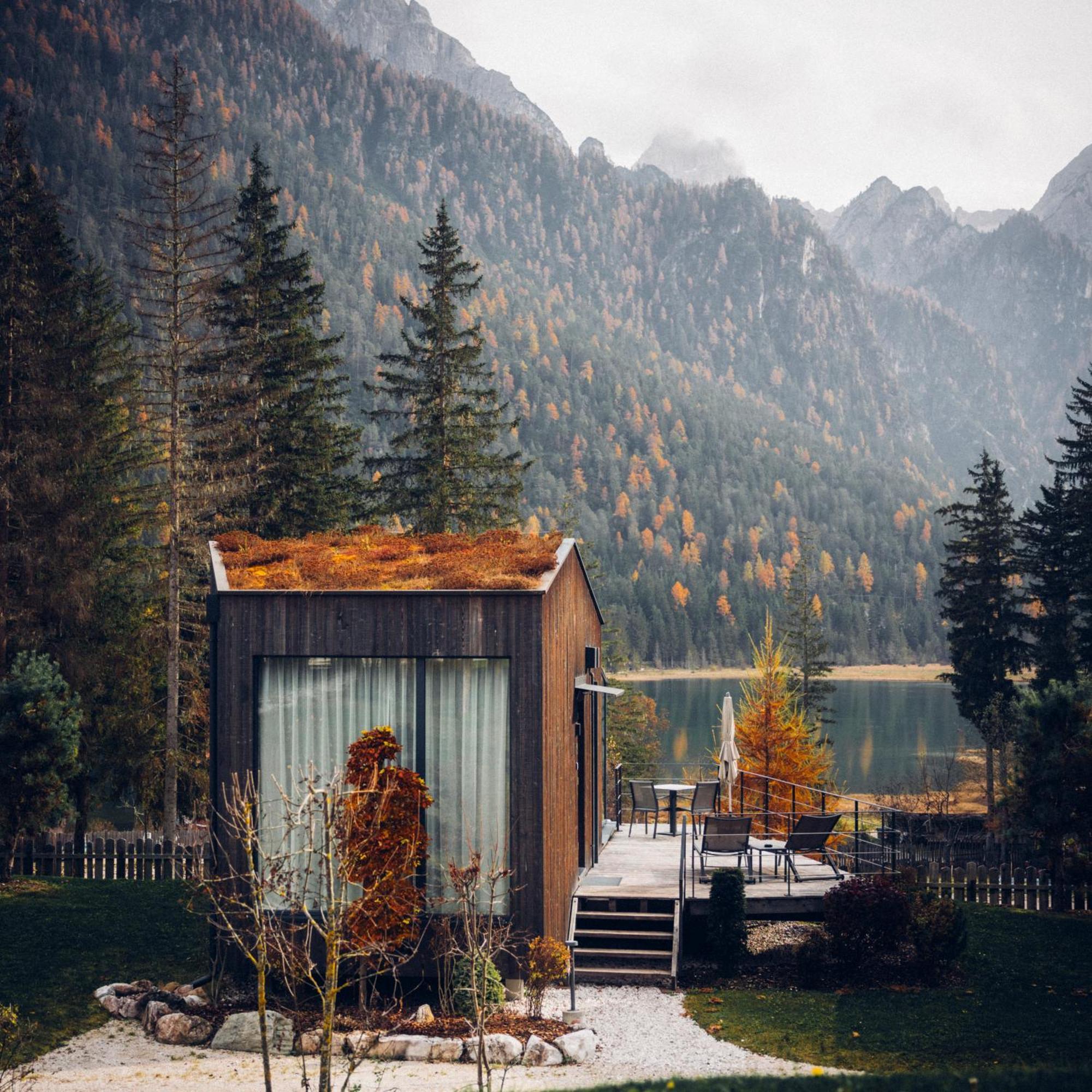 Skyview Chalets Am Camping Toblacher See Exterior foto